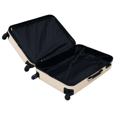  Set de valize cu carcasă rigidă, 3 piese, auriu, ABS