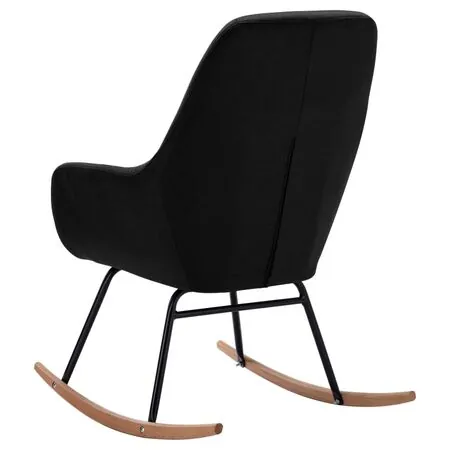  Scaun balansoar, negru, material textil