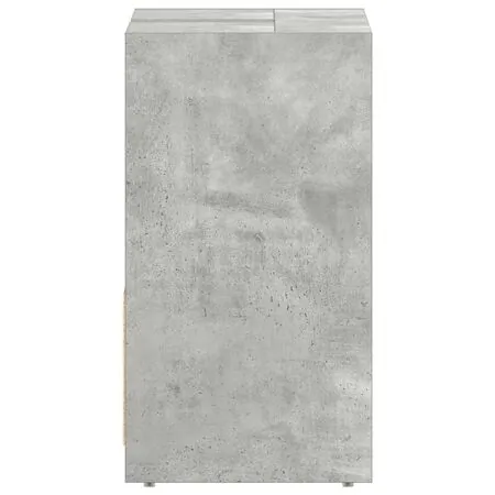  Dulap de baie, gri beton, 60x33x61 cm, lemn prelucrat