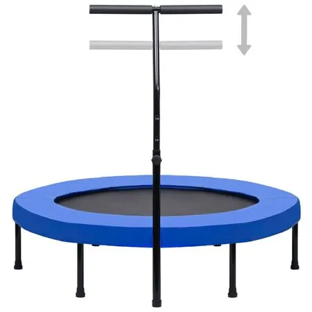  Trambulină de fitness cu mâner și margine de siguranță, 122 cm