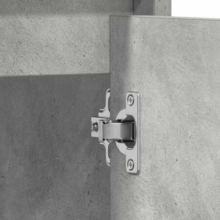  Dulap de baie, gri beton, 60x33x61 cm, lemn prelucrat