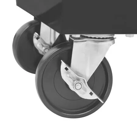  Cărucior de scule pentru atelier cu 7 sertare, negru  