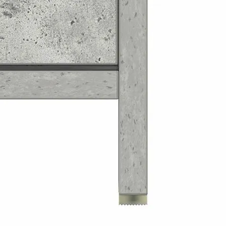  Dulap de baie, gri beton, 60x33x61 cm, lemn prelucrat