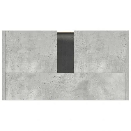  Dulap de baie, gri beton, 60x33x61 cm, lemn prelucrat