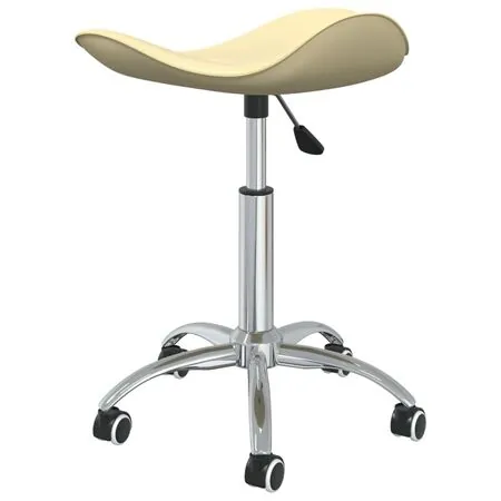  Scaun pentru salon spa, crem, piele ecologică