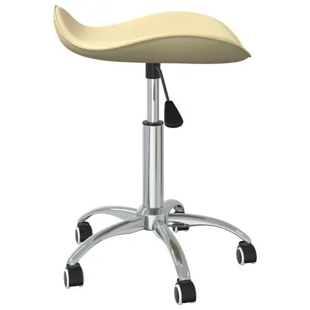  Scaun pentru salon spa, crem, piele ecologică