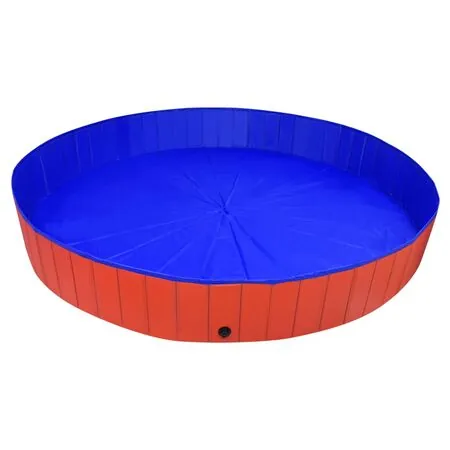  Piscină pentru câini pliabilă, roșu, 300 x 40 cm, PVC