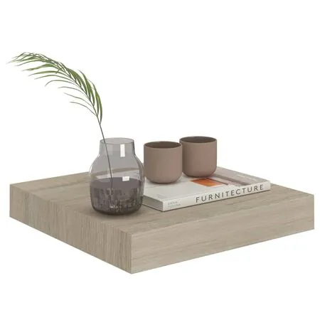  Raft de perete suspendat, stejar, 23x23,5x3,8 cm, MDF