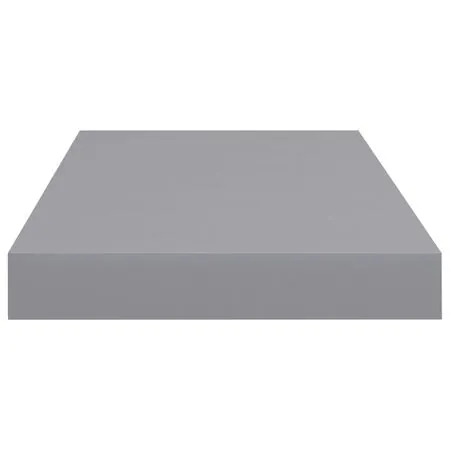  Raft de perete suspendat, gri, 50x23x3,8 cm, MDF
