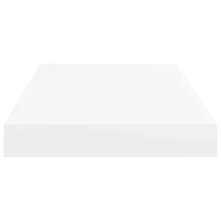  Rafturi de perete suspendate, 4 buc., alb, 50x23x3,8 cm, MDF
