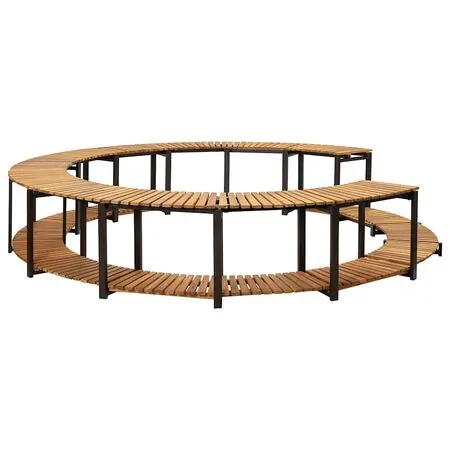  Mobilier de împrejmuire spa, 273x53 cm, lemn masiv de acacia