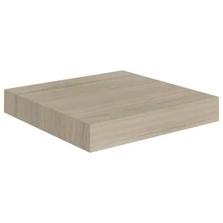  Rafturi perete suspendate, 4 buc., stejar, 23x23,5x3,8 cm, MDF