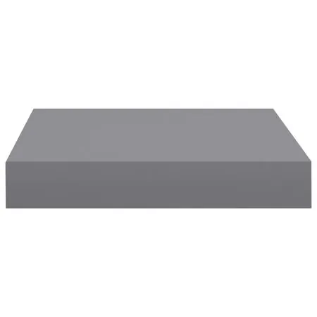  Rafturi de perete, 4 buc., gri, 23 x 23,5 x 3,8 cm, MDF