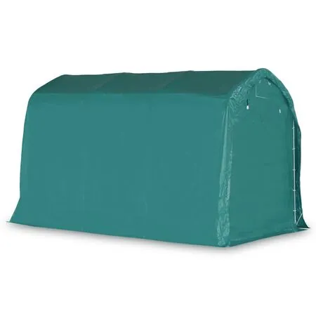  Cort de garaj, verde, 2,4 x 3,6 m, PVC