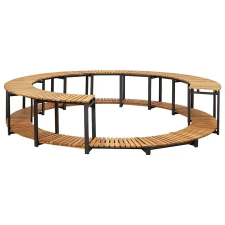  Mobilier de împrejmuire spa, 273x53 cm, lemn masiv de acacia