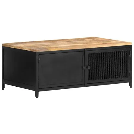  Măsuță de cafea, 90 x 50 x 37, lemn masiv de mango nefinisat