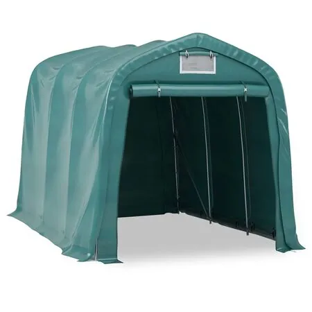  Cort de garaj, verde, 2,4 x 3,6 m, PVC