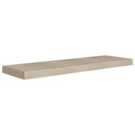  Rafturi de perete suspendate 2 buc., stejar, 80x23,5x3,8 cm MDF