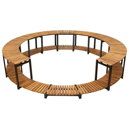  Mobilier de împrejmuire spa, 273x53 cm, lemn masiv de acacia