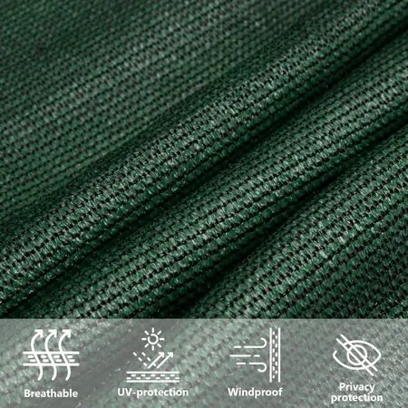  Pânză parasolar, verde închis, 2x3,5 m, HDPE, 160 g/m²
