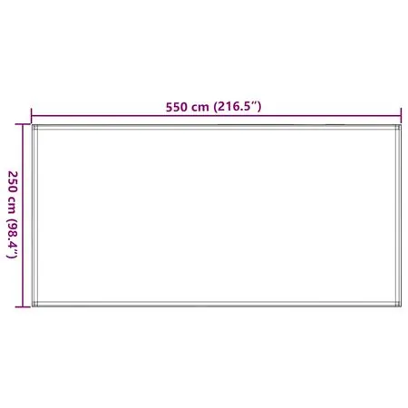  Covor pentru cort, antracit, 250x550 cm