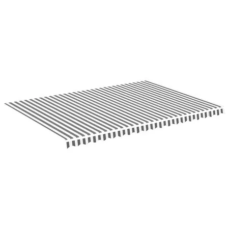  Pânză de rezervă copertină, antracit și alb, 5x3,5 m