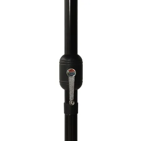  Umbrelă de soare 3 niveluri, stâlp aluminiu, antracit 2,5x2,5 m