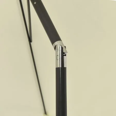  Umbrelă de soare de plajă, galben nisipiu, 180x120 cm