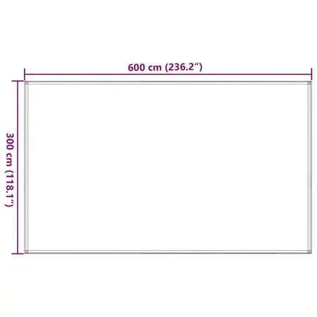  Covor pentru cort, antracit și alb, 300x600 cm