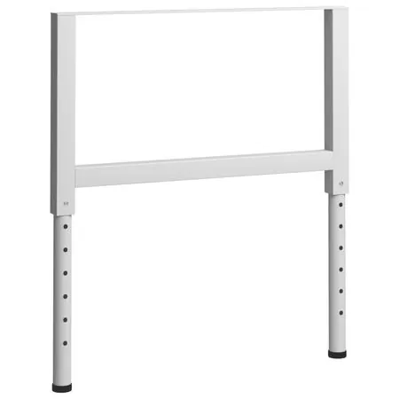  Cadre banc lucru reglabile, 2 buc., gri, 85x(69-95,5) cm, metal