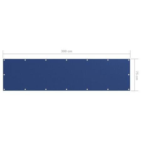  Prelată balcon albastru 75x300 cm țesătură Oxford