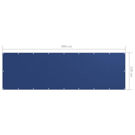  Prelată balcon albastru 120x400 cm țesătură Oxford