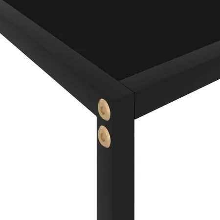  Masă consolă, negru, 60 x 35 x 75 cm, sticlă securizată