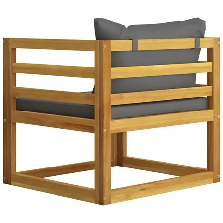  Set mobilier grădină cu perne, 10 piese, lemn masiv de acacia