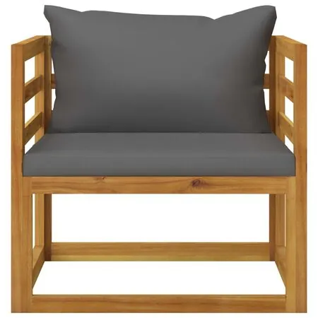  Set mobilier grădină cu perne, 10 piese, lemn masiv de acacia