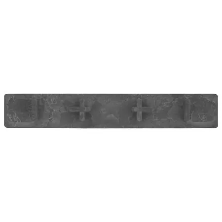  Capace de capăt pardoseală terasă, 10 buc., negru, plastic