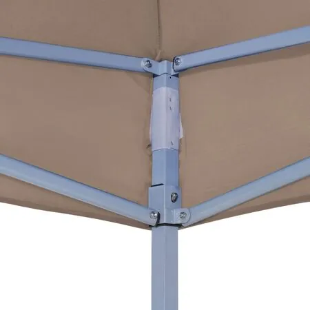  Acoperiș pentru cort de petrecere, gri taupe, 3x3 m, 270 g/m²