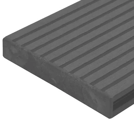  Capace de capăt pardoseală terasă, 10 buc., negru, plastic