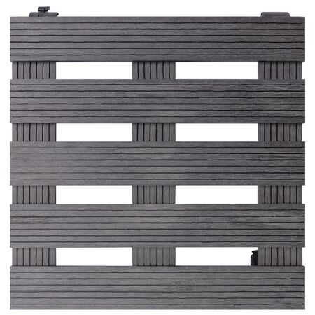  Suporturi de plante cu role, 2 buc., gri, 30x30x7,5 cm, WPC