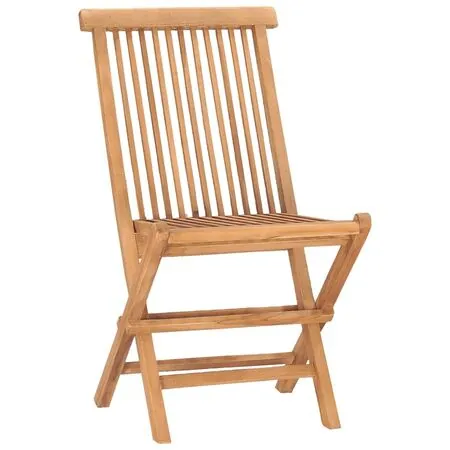  Set mobilier de exterior pliabil, 5 piese, lemn masiv de tec