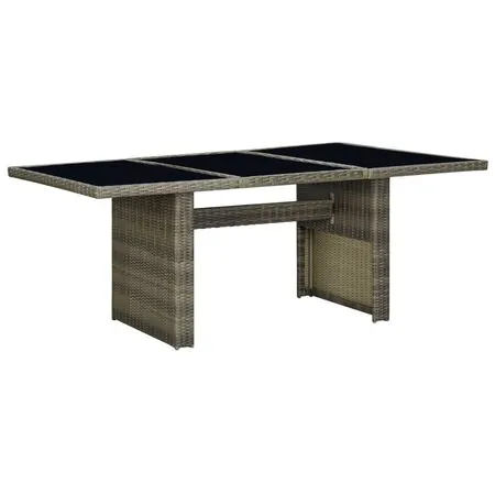  Set mobilier de exterior cu perne, 9 piese, maro, poliratan