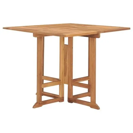  Set mobilier de exterior pliabil, 5 piese, lemn masiv de tec