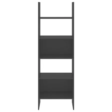  Bibliotecă, negru, 60x35x180 cm, lemn prelucrat
