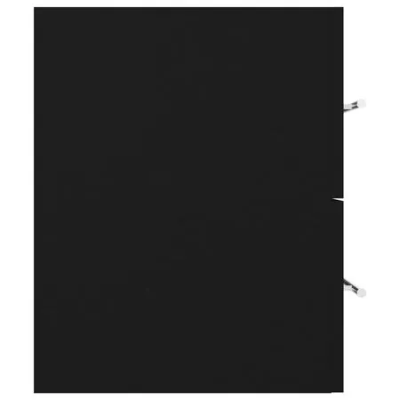  Dulap de chiuvetă, negru, 100x38,5x48 cm, lemn prelucrat