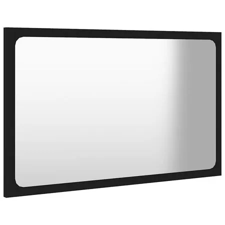  Set mobilier de baie, 2 piese, negru, PAL