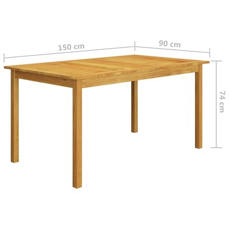 Set mobilier de grădină, 5 piese, maro
