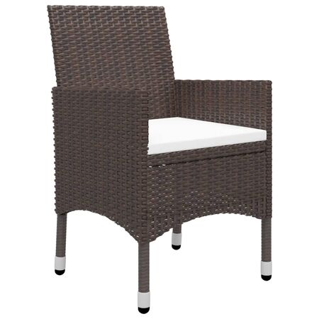  Set mobilier de grădină, 5 piese, maro