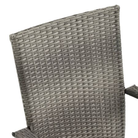  Set mobilier pentru grădină, 5 piese, gri