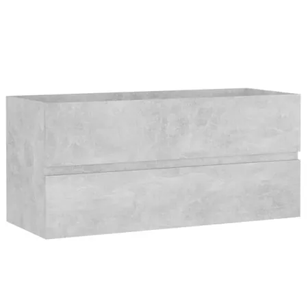  Dulap cu chiuvetă încorporată, gri beton, lemn prelucrat