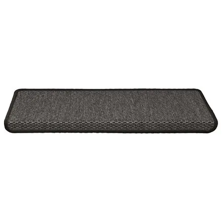  Covorașe scări autoadezive, 15 buc. antracit 65x21x4 cm sisal